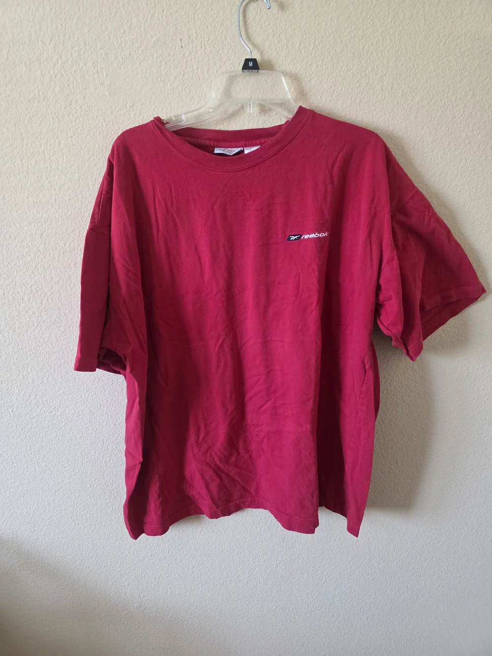Reebok Men's Red Short Sleeve Logo Tee